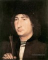 Portrait d’un homme avec une flèche 1478 hollandais Hans Memling